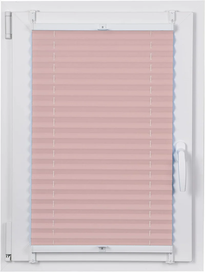 DECOOR Plissee ohne Bohren 30cm x 100cm Faltrollo Rollo für Fenster und Tür Nicht-invasive Fensterja