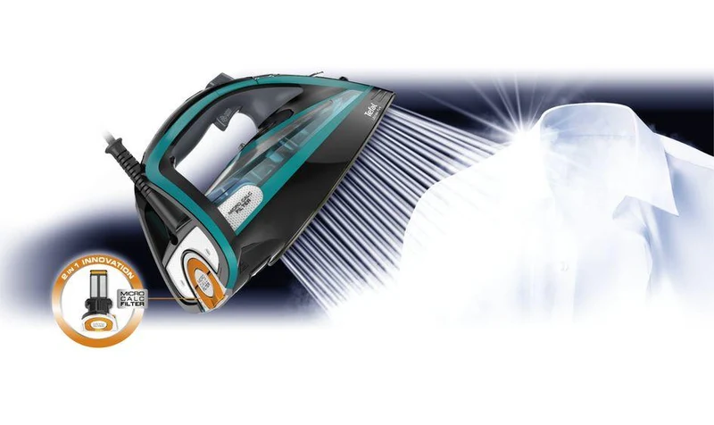 TEFAL Ultimate Pure FV9844E0 - Dampfbügeleisen mit automatischer Abschaltung - Durilium AirGlide automatische Reinigung