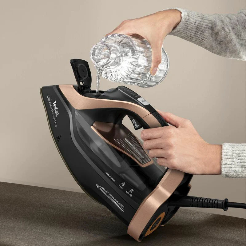 TEFAL Ultimate Power Pro FV9E50 Dry & Steam iron Durilium AirGlide Autoclean soleplate