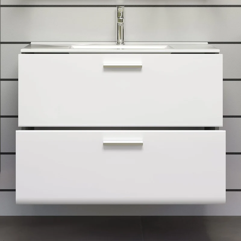 trendteam smart living - Waschbeckenunterschrank Unterschrank - Badezimmer - Riva - Aufbaumass (BxHx