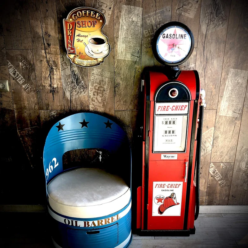 DiiliHiiri Leuchtschild Retro-Schild Wandschild im Vintage-Stil LED Schild für Cafe Pub Dekoschild Z