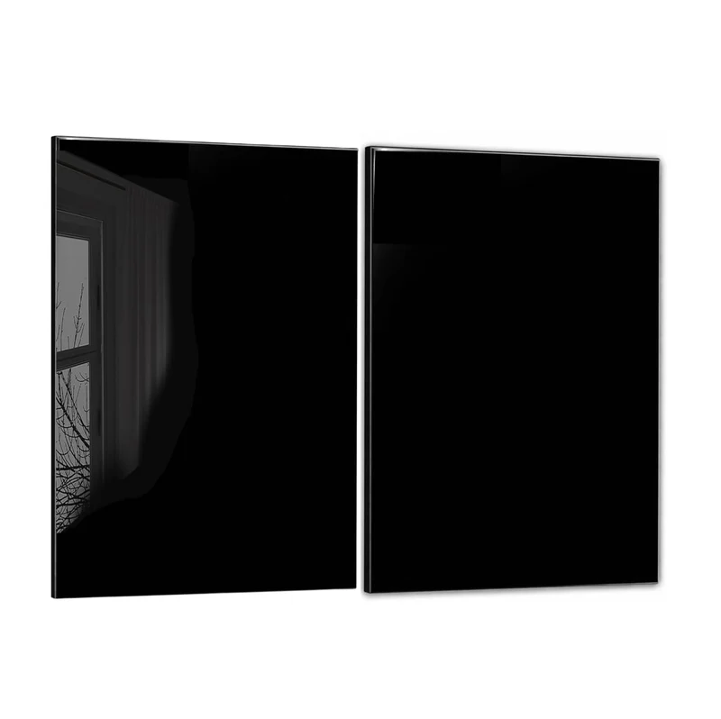 TMK | Herdabdeckplatten ceranfeld 2 Teilig 30x52 cm | Ceranfeldabdeckung Küche Elektroherd Induktion