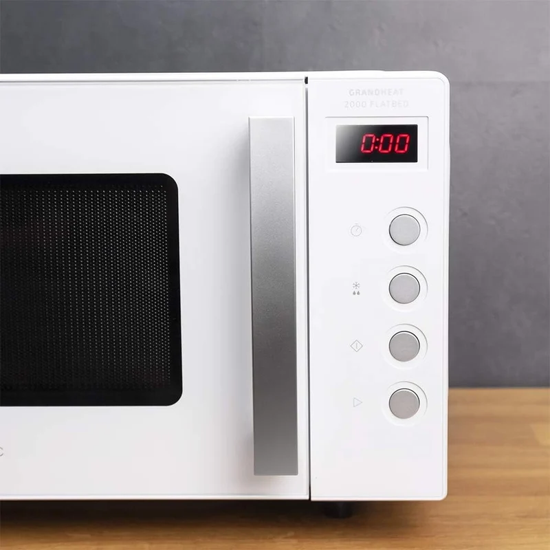 Cecotec Mikrowelle ohne Platte GrandHeat 2000 Flatbed White. Fassungsvermögen 20 Liter, Leistung 700