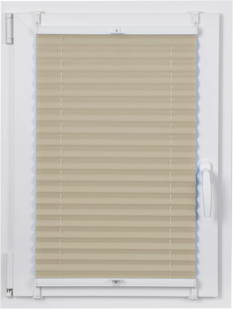 DECOOR Plissee ohne Bohren 75cm x 100cm Faltrollo Rollo für Fenster und Tür Nicht-invasive Fensterja