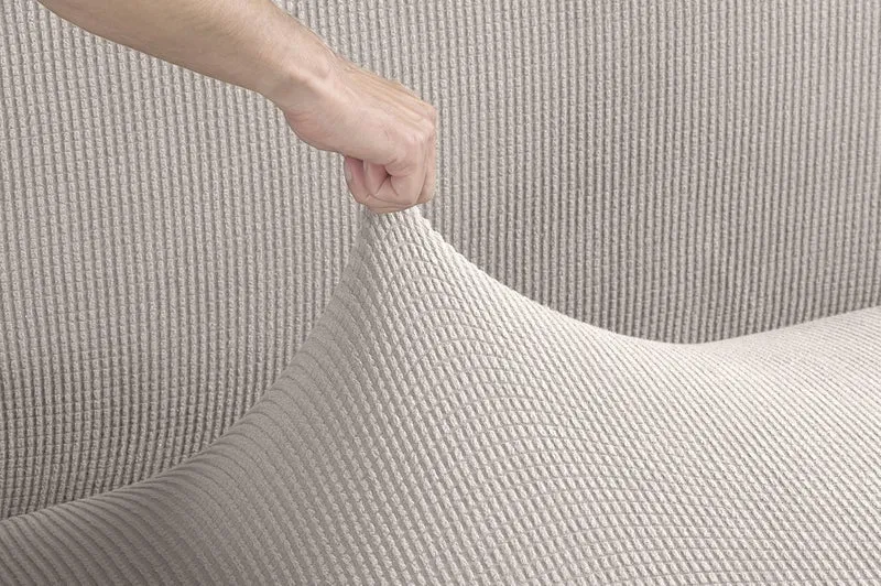 Tural Elastischer Sofabezug Valeta. Sofaüberwurf, Beige, 3 Sitzer (180-230cm) 3 Sitzer (180-230cm) B
