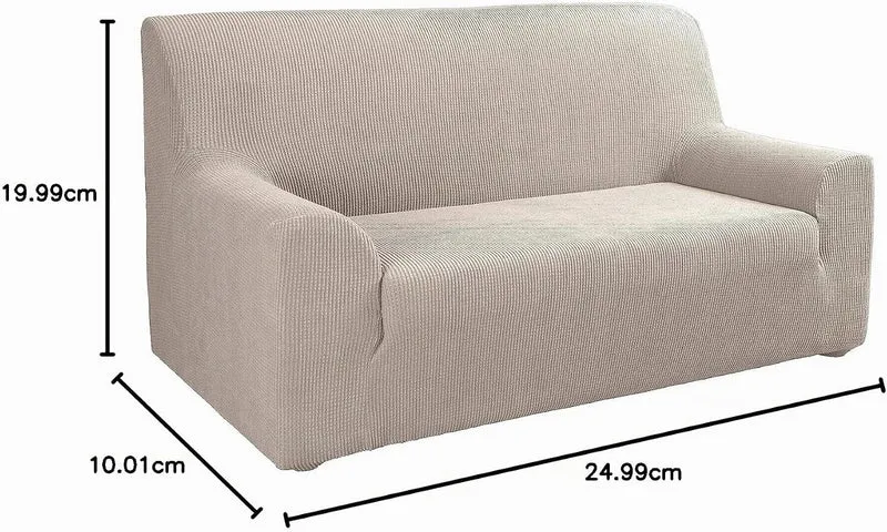Tural Elastischer Sofabezug Valeta. Sofaüberwurf, Beige, 3 Sitzer (180-230cm) 3 Sitzer (180-230cm) B