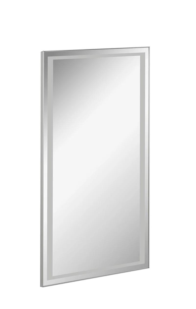 FACKELMANN LED Spiegel FRAMELIGHT 40 / Wandspiegel mit umlaufender LED-Beleuchtung/Masse (B x H x T)