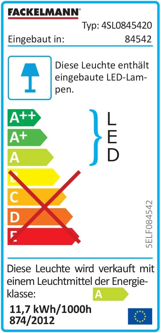 FACKELMANN LED Spiegel FRAMELIGHT 40 / Wandspiegel mit umlaufender LED-Beleuchtung/Masse (B x H x T)