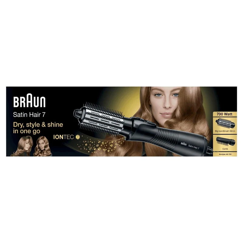 Braun Satin Hair 7 AS720 - Heißluftbürste - Schwarz - 2 m - 700 W