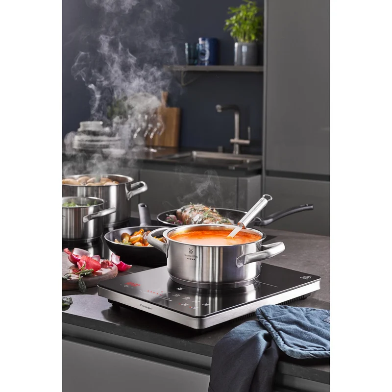 WMF Kult X 04.1524.0011 - Schwarz - Countertop (placement) - Zonen-Induktionskochfeld - Glaskeramik - 1 Zone(n) - 1 Zone(n)