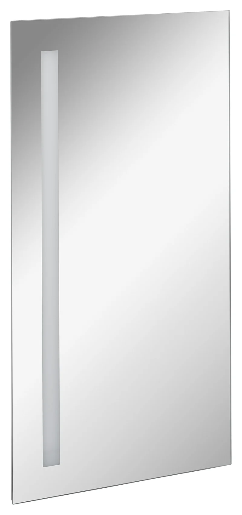 FACKELMANN LED Spiegel linear Mirrors/Wandspiegel mit LED-Beleuchtung und Ambientelicht/Masse (B x H