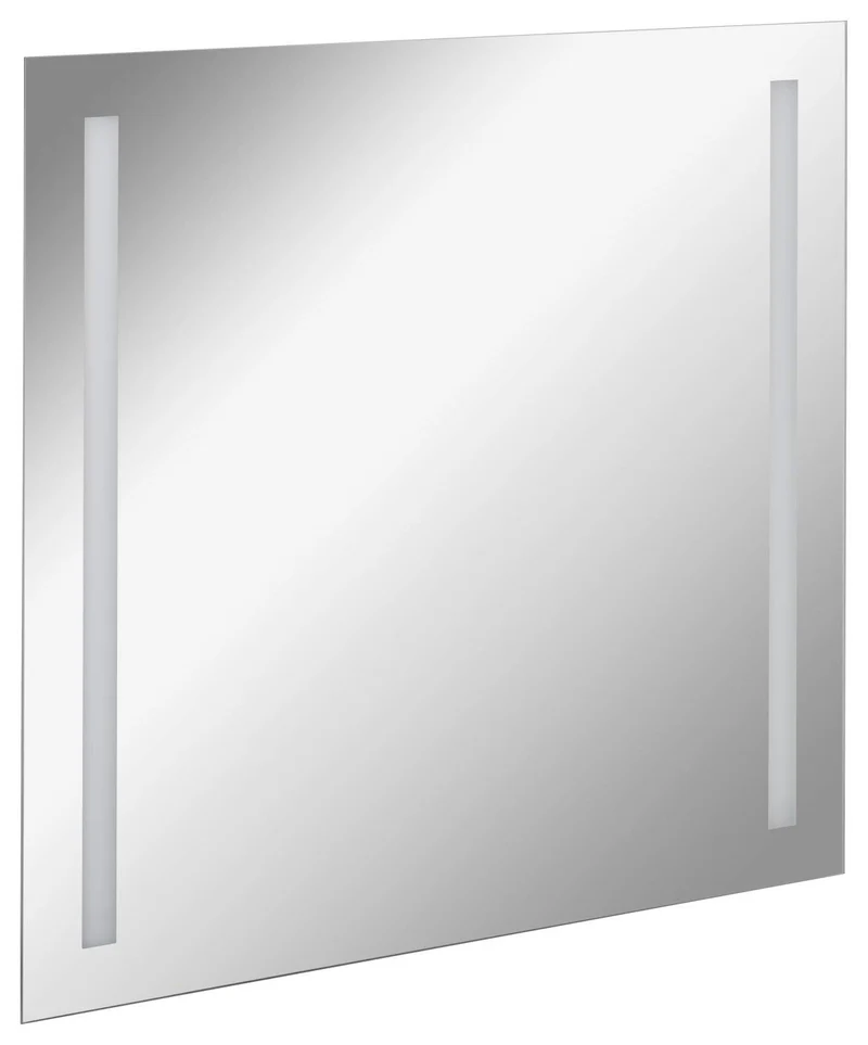 FACKELMANN LED Spiegel linear Mirrors/Wandspiegel mit LED-Beleuchtung und Ambientelicht/Masse (B x H