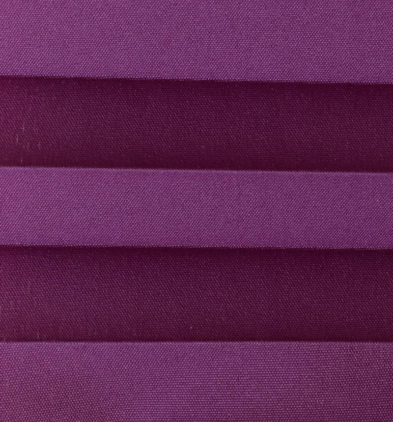 Domdeco Plissee 95x150cm Violett mit weiss lackierten Alu-Profilen, KlemmFix-Halterung zur Montage o
