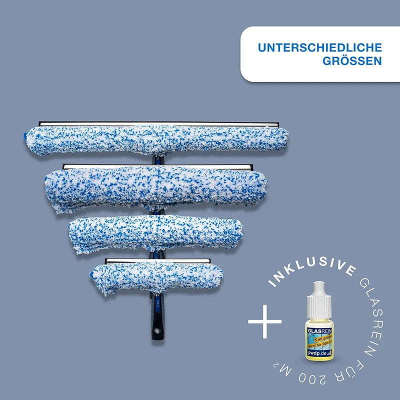 Putzen wie die Profis Fensterwischer und Fenster-Abzieher als Kombi-Set - DVN:5001 Zertifizierte Qua