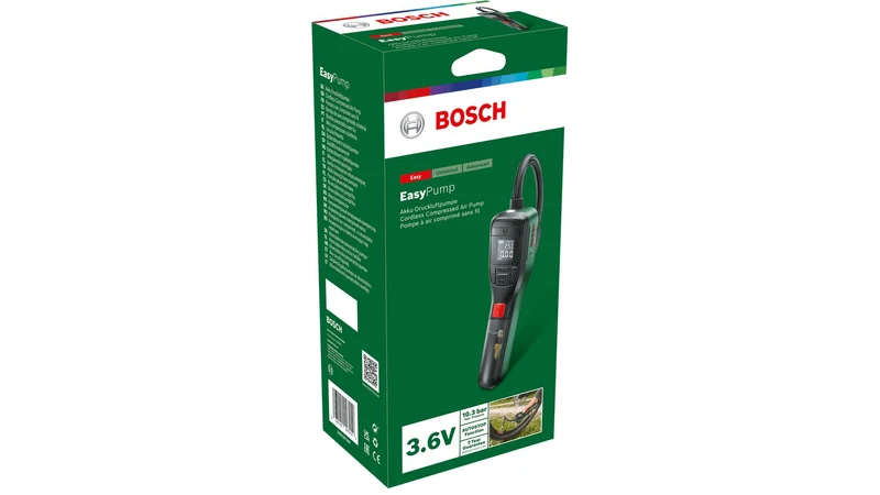 Bosch elektrische Fahrradpumpe/Luftpumpe/Mini Kompressor EasyPump