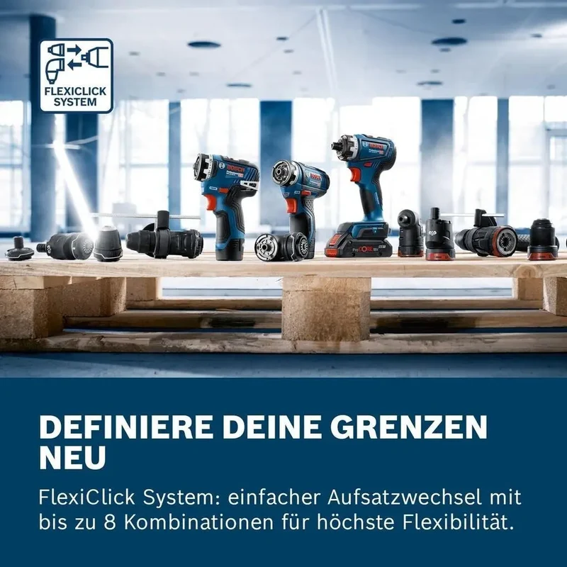 Bosch Professional 12V System Akku Bohrschrauber GSR 12V-35 FC - FlexiClick System
