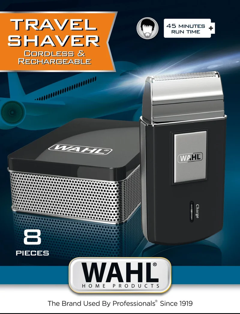 Wahl 03615-1016 - Folienschaber - 0,4 mm - Schwarz - Silber - Wechselstrom/Batterie - Nickel-Metallhydrid (NiMH) - 45 min