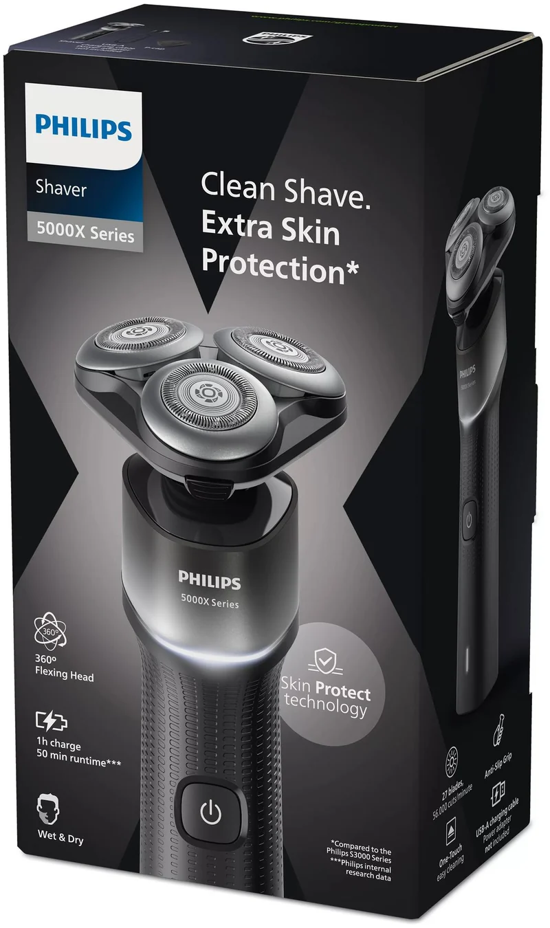 Philips X-5004/00 Shaver Series 5000X Elektrorasierer für Nass- und