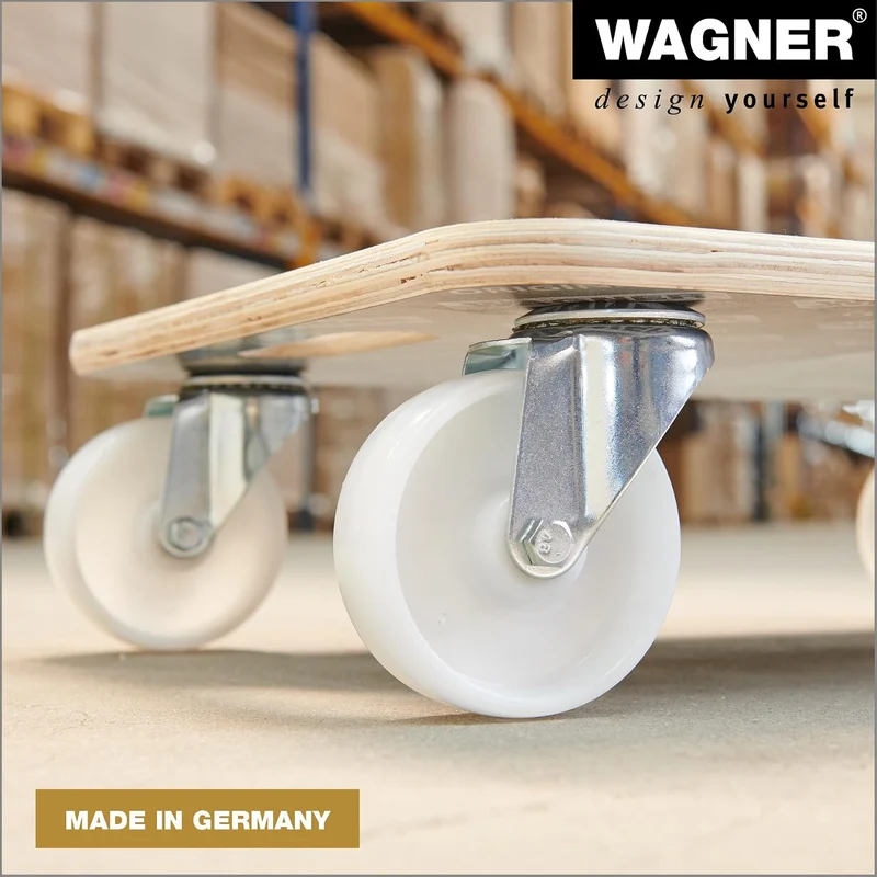 Wagner Transporthilfe MM 1614 I 59 x 39 x 13,5 cm - 400 kg Tragkraft - für schwer beladene Kisten, G