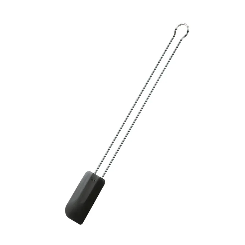 RÖSLE Teigschaber 26 cm Silikon klein lang schwarz