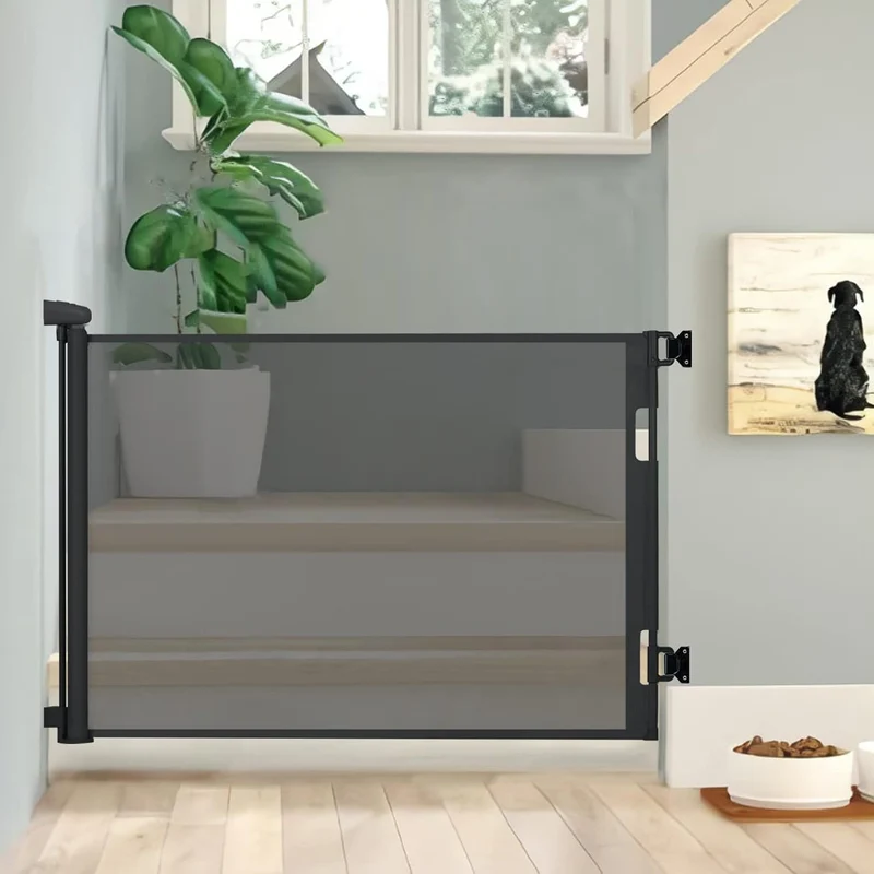 Hawthyhome Türschutzgitter Ausziehbar 0-140CM, Baby Treppenschutzgitter für Babys und Haustiere Kind