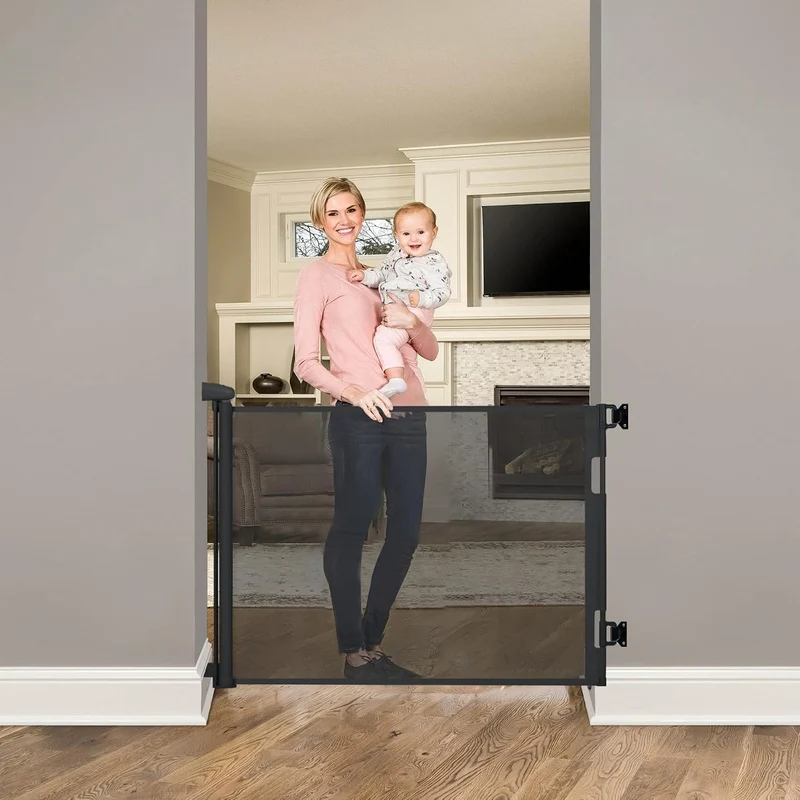 Hawthyhome Türschutzgitter Ausziehbar 0-140CM, Baby Treppenschutzgitter für Babys und Haustiere Kind
