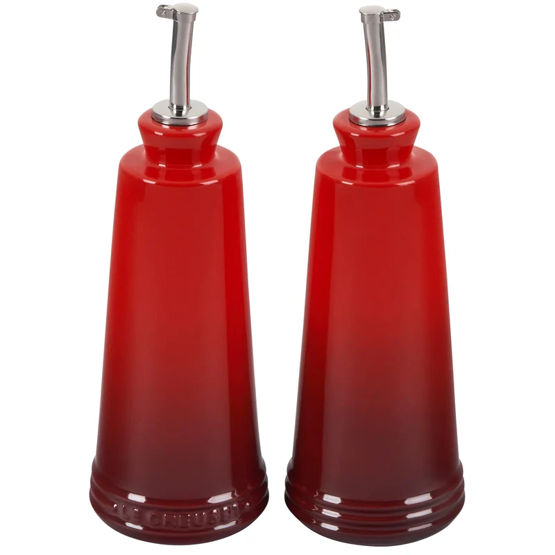 Set aceitera y vinagrera en gres Le Creuset Kirsche, Kirsche
