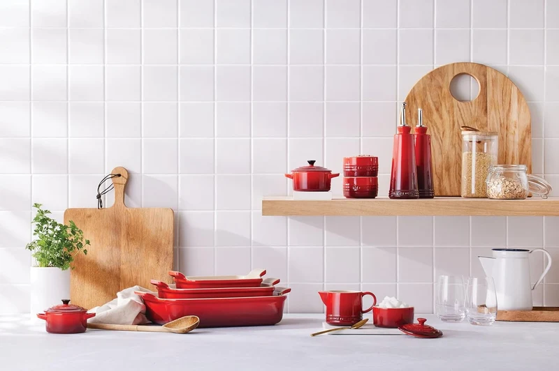 Set aceitera y vinagrera en gres Le Creuset Kirsche, Kirsche