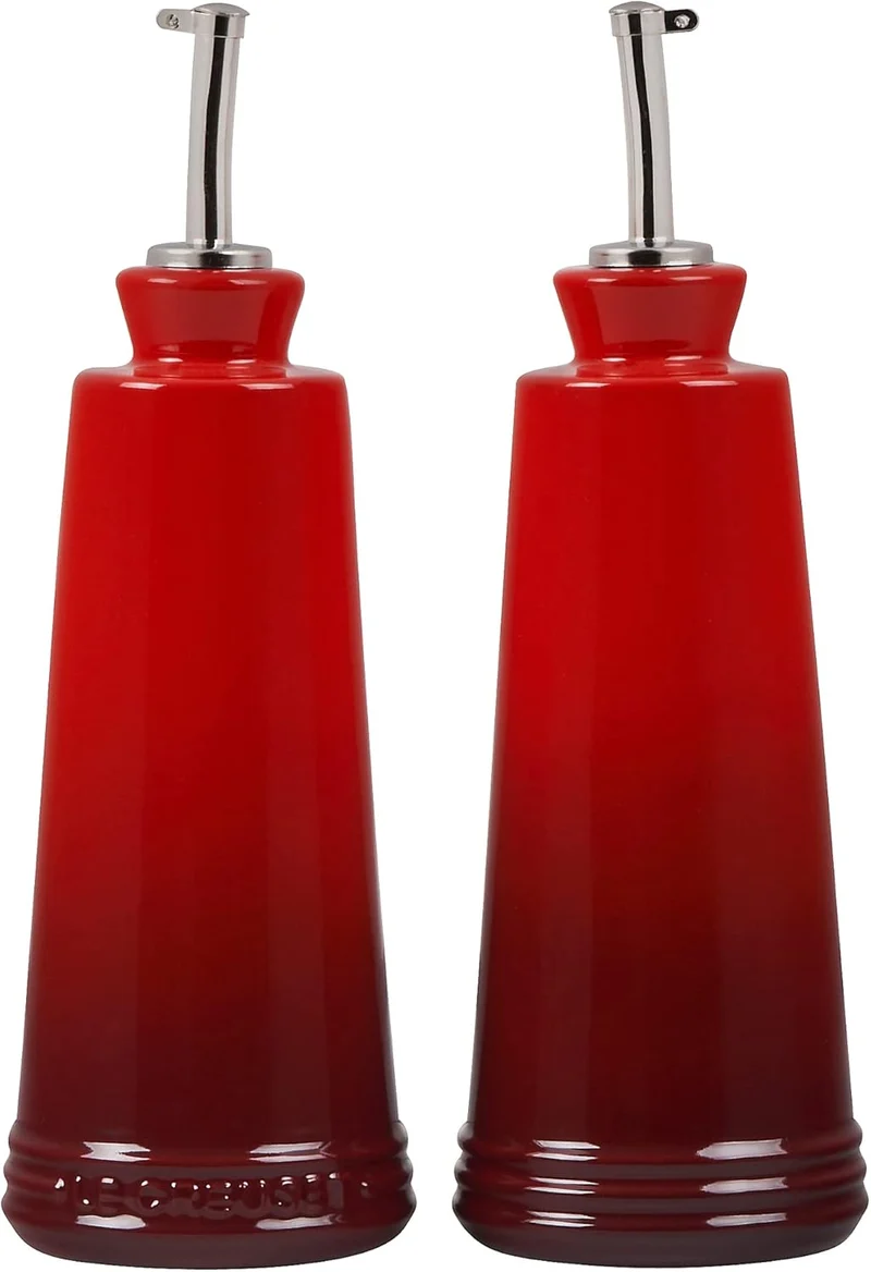 Set aceitera y vinagrera en gres Le Creuset Kirsche, Kirsche