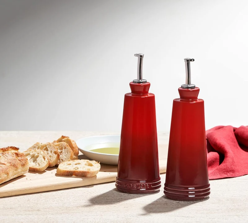 Set aceitera y vinagrera en gres Le Creuset Kirsche, Kirsche