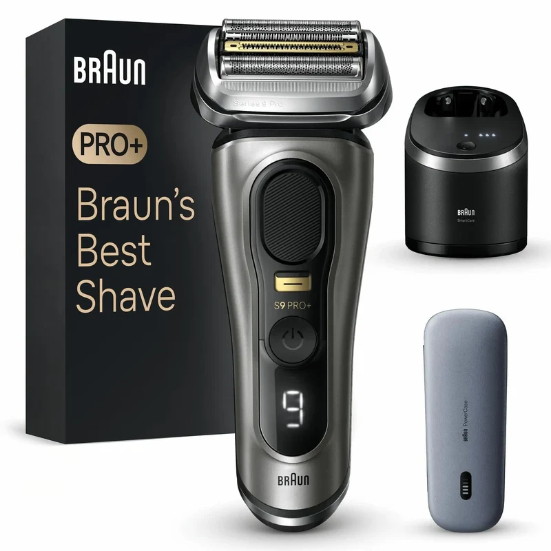 Braun Series 9 Pro+ 9575cc Wet & Dry - Folienschaber - Metallisch - Akku - Lithium-Ion (Li-Ion) - 90 min - Box