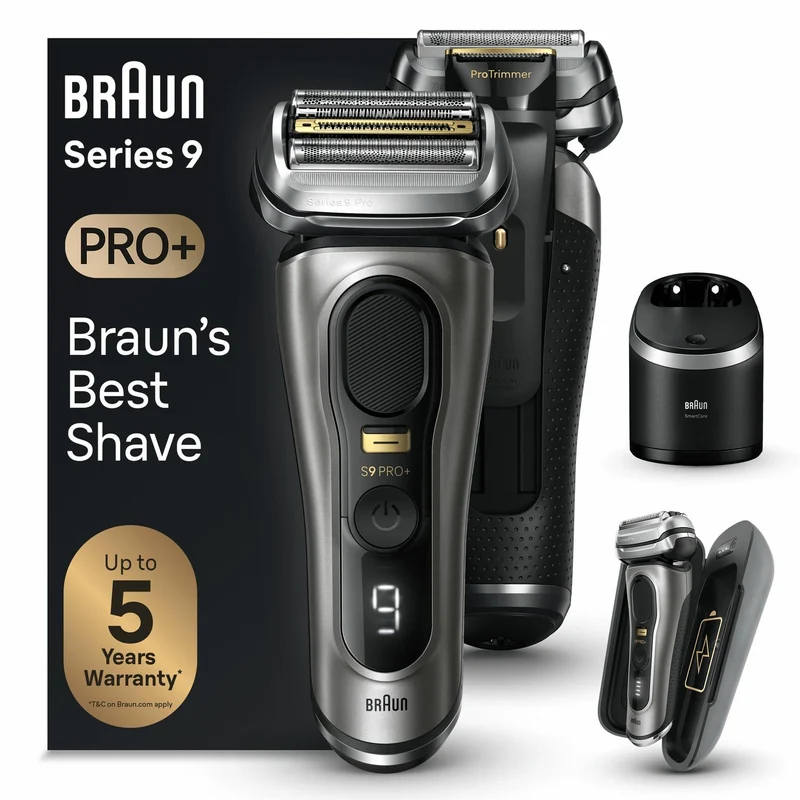 Braun Series 9 Pro+ 9575cc Wet & Dry - Folienschaber - Metallisch - Akku - Lithium-Ion (Li-Ion) - 90 min - Box