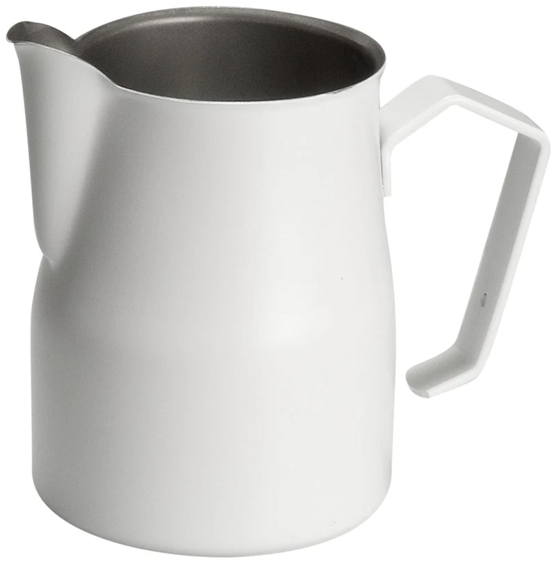 Motta 8007986024350 Europa Milchkännchen, Professional Antihaft 350 ml, Stahl, weiss, 11 x 6, 2 x 10