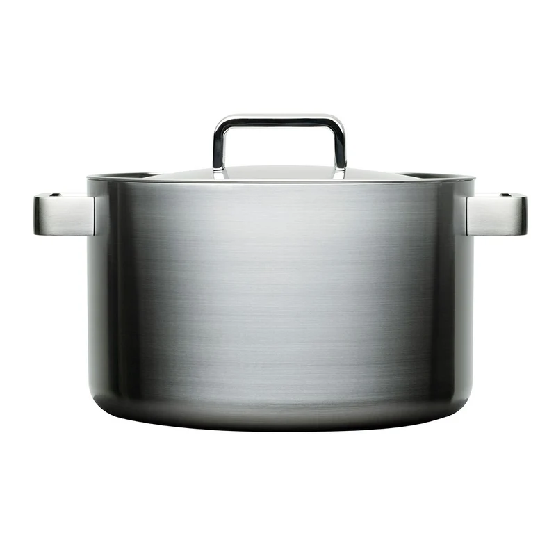 ITTALA OLLA C/TAPA D.26 cm 8 L INOX, Edelstahl rostfrei, Multicolor Topf mit Deckel 8 l, Topf mit De