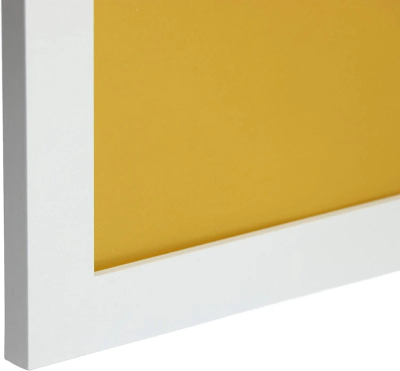 Nacnischer weisser Rahmen für Fotos, Poster, Bettwäsche, Diplome. Grösse (50x70 cm). Einbust von mdf