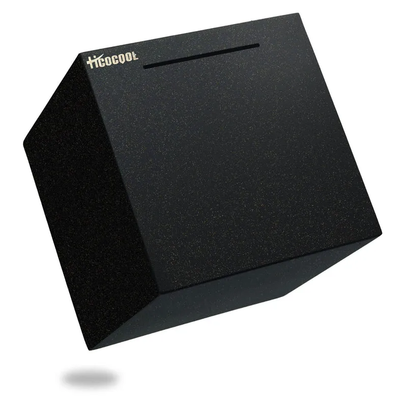 Erwachsene Spardose Edelstahl Safe Sparbüchsen für Erwachsene Einsparungen Echte Spardose (19cm) Sch