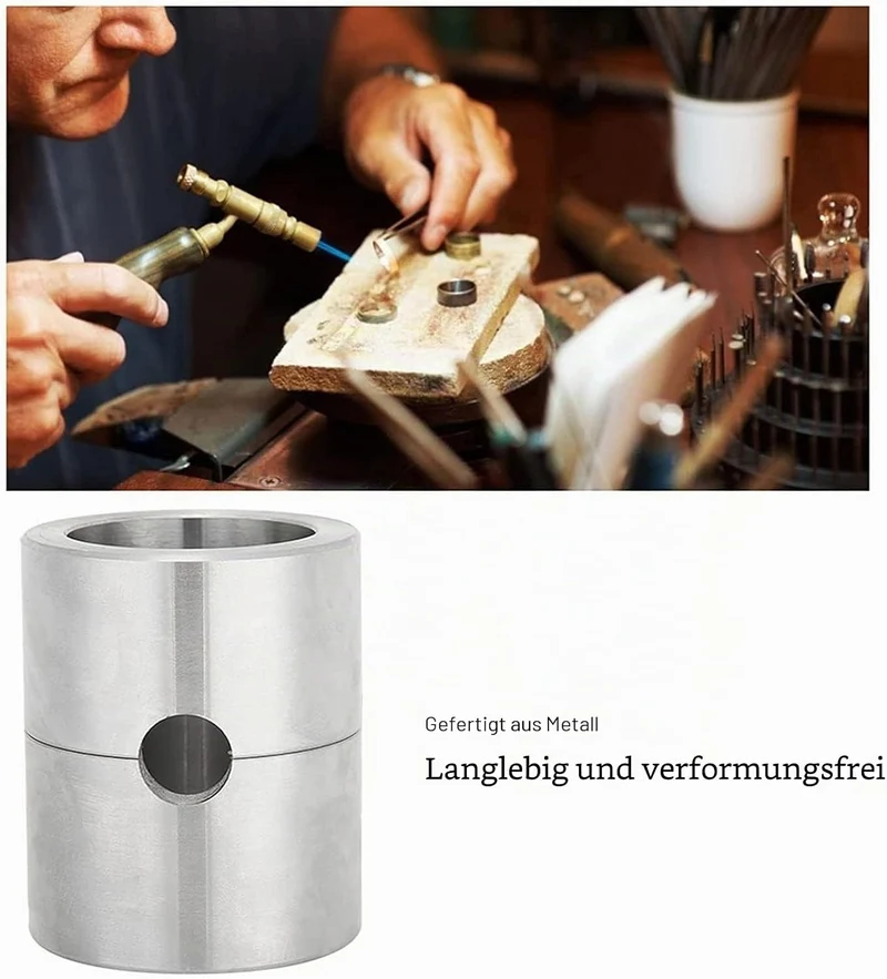 Sandguss-Sandkasten, Hochtemperatur-Schmuckring, Kleine DIY-Metallschmuckgussform, Gusssandkasten-Sc