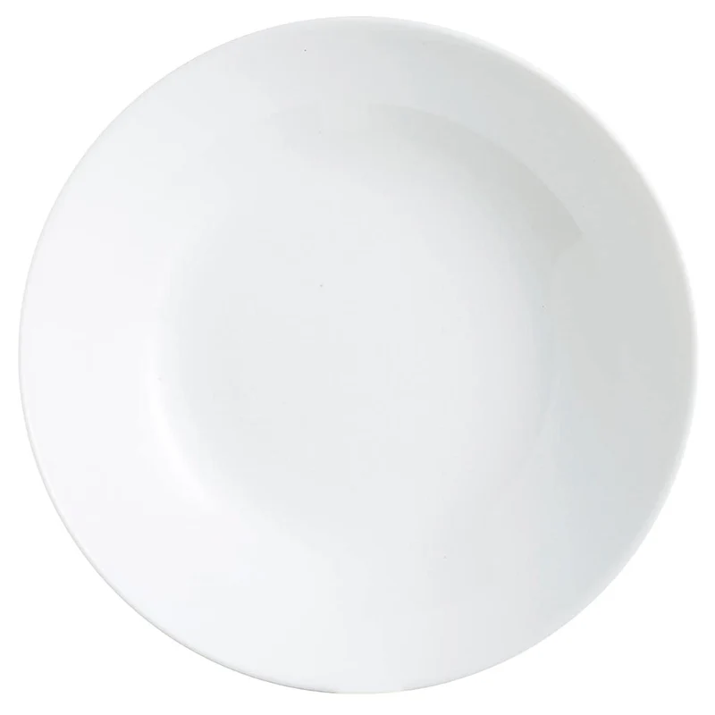 Arcopal Zelie - 12 Suppenteller, Opalglas, extra robust, 20 cm, weiss 12 piezas Tiefe Teller, 12 pie