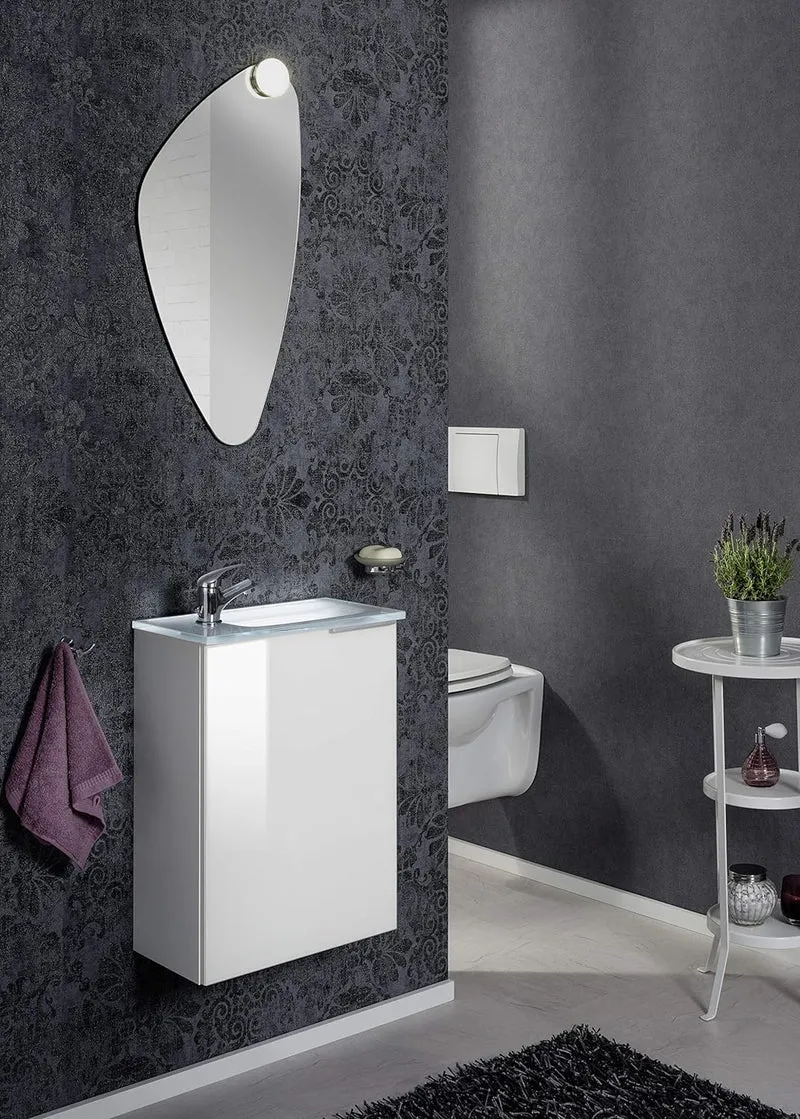 FACKELMANN Spiegel Organic Mirrors/Wandspiegel mit Befestigung/Masse (B x H x T): ca. 41 x 76 x 2 cm