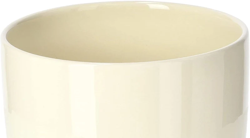 KOTARBAU® 2er Set Keramik Blumentopf Übertopf für Blumen Pflanzen ⌀ 17 cm mit Tropfschale Beige ⌀ 17