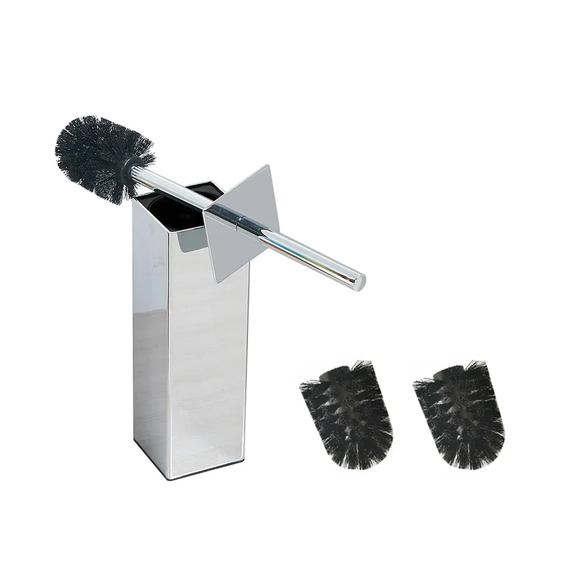 BGL 304 Edelstahl Material Ständer Toilettenbürstenhalter für Bad und Hotel (Chrom) Glänzend, Glänze