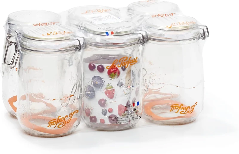 Le Parfait - Super Gläser - 1L , 6-er Pack 1 Stück, 1 Stück