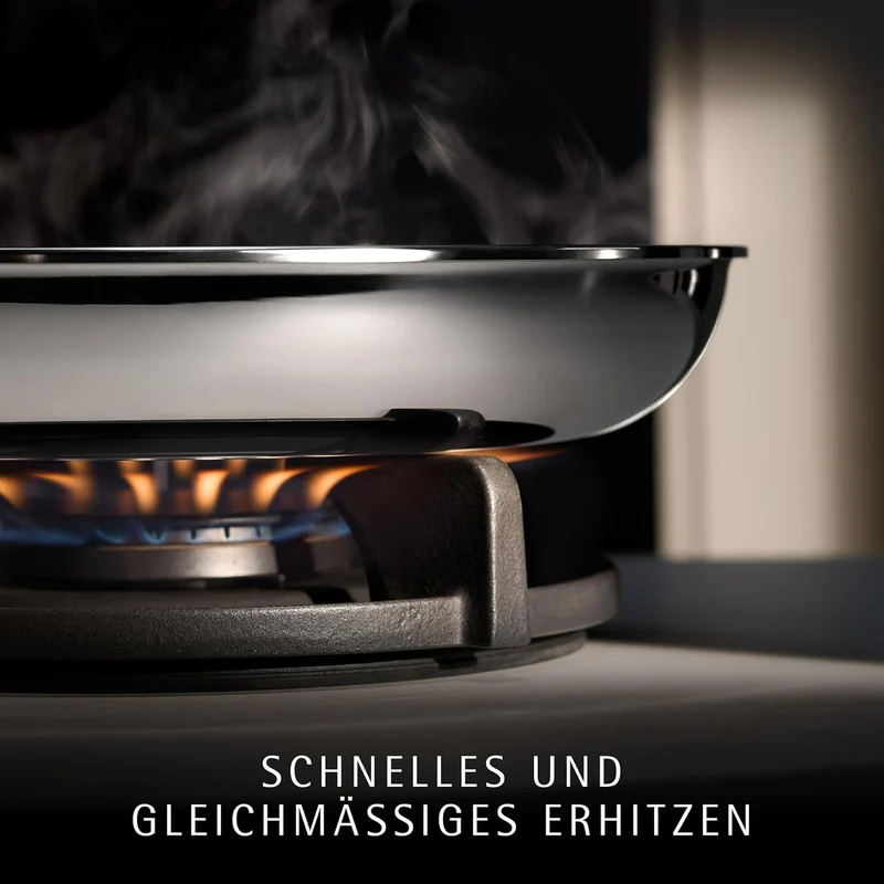 WMF Profi Resist Servier-/ Bratpfanne 28 cm Induktion, Mehrschichtmaterial beschichtet, Wabenstruktu