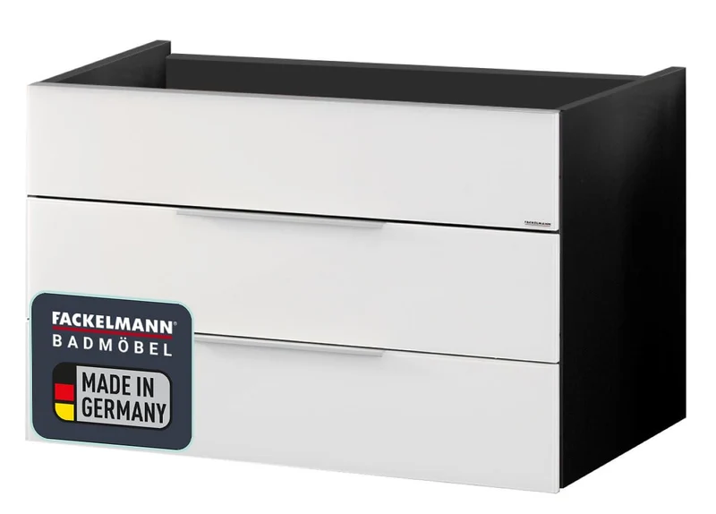 FACKELMANN Waschtischunterschrank KARA / Badschrank mit Soft-Close-System / Masse (B x H x T): ca. 8