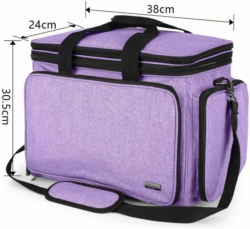 Luxja Wolle Tasche für Garn, Handarbeitstasche für Stricken, Stricktasche für Garn Stränge, Häkelnad