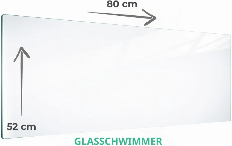 TMK | Herdabdeckplatte 80x52 cm 1-teilig | Ceranfeldabdeckung Induktion Herdschutz | Spritzschutz Gl