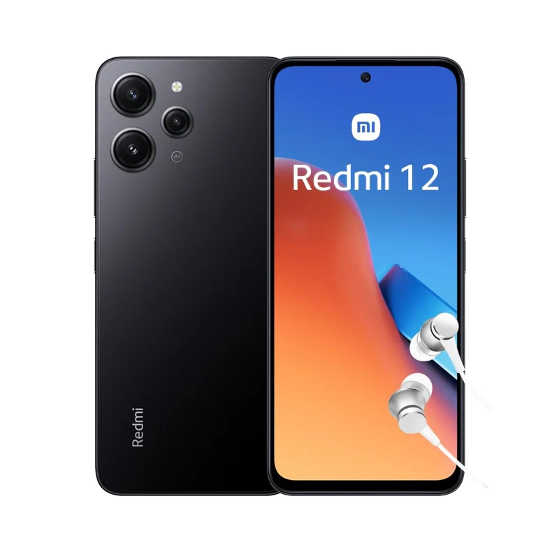 Xiaomi Redmi 12 Smartphone + Kopfhörer, 4+128GB, Handy ohne Vertrag, 6,79" FHD+ Display, 5.000 mAh,