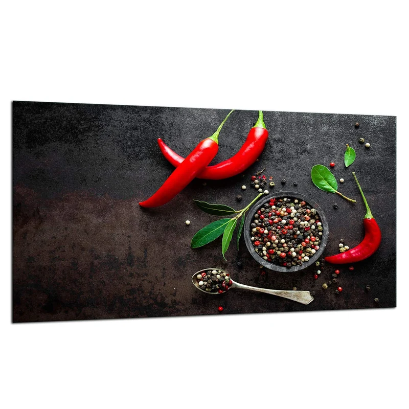 TMK | Herdabdeckplatte 90x52 cm Glas Ceranfeldabdeckung Induktion Herdschutz Spritzschutz Glasplatte