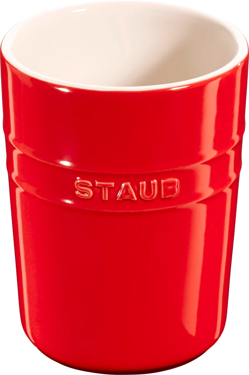 Staub Utensilienhalter, 11 cm | Keramik | Kirsch-Rot