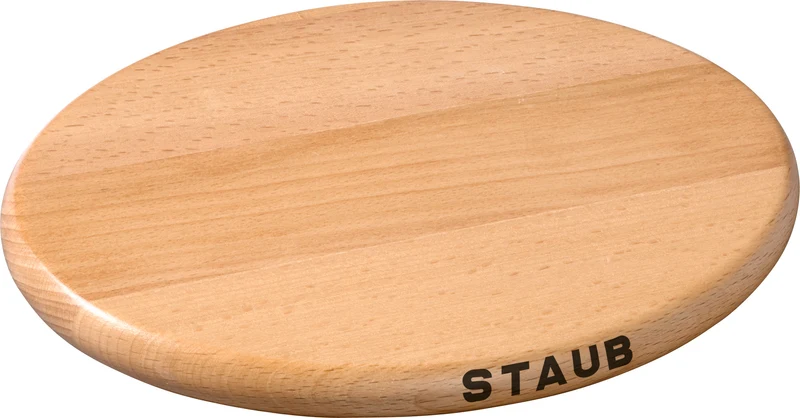 Staub Untersetzer magnetisch, 21 cm | Braun | Buche
